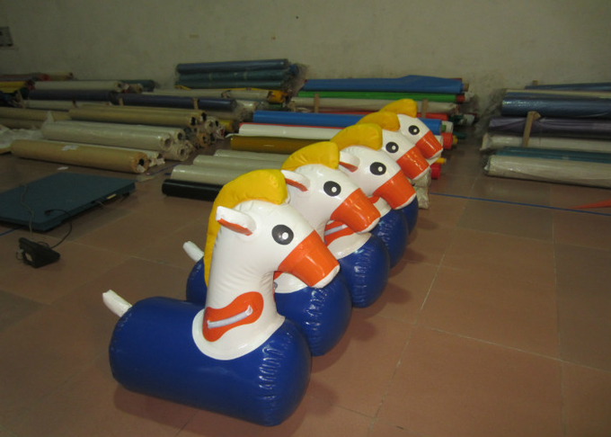 Sealed Inflatable Bouncy Horse 0.65mm PVC , Outdoor Games Blow Up Bouncy Horse