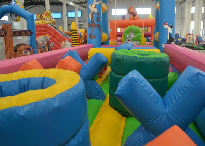 giant 4 in 1 bugs bunny moonwalk obstacle course customized