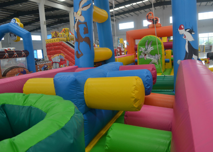 giant 4 in 1 bugs bunny moonwalk obstacle course customized