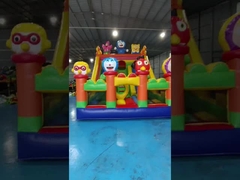 Tarpaulin Inflatable Water Slides Cartoon Themed Kids Water Jumping Castle