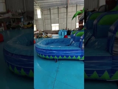EN14960 8x3x4m Inflatable Water Slides Indoor Inflatable Water Bounce House