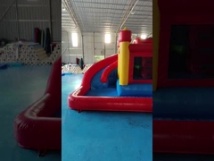 EN14960 Fireproof Commercial Inflatable Combo Water Slides Blow Up Combo Bounce Houses