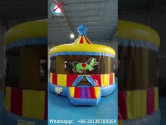 Commercial Carousel Bounce House Inflatable Amusement Park Jumping House Inflatable Bouncer For Kids