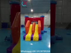 Commercial High Quality Inflatable Jumping Castle With Dry Slide Inflatble Bounce House With Slide C