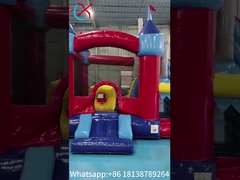 Outdoor Medieval Bounce Castle Inflatable Bouncy House With Slide Combo Inflatable Jumping House For