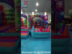Indoor Playground Inflatable Bouncer Combo With Slide Gaint Inflatable Amusement Park