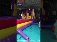 Pvc Tarpaulin Inflatable Obstacle Courses Outdoor Backyard Fun Run Sport For Toddler