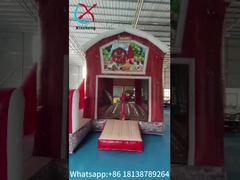 Commercial PVC Tarpaulin Fireproof Baffle Inflatable Bounce House With Slide Inflatable Combo Castle