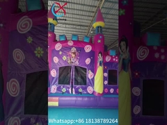 Commercial New Design Inflatable Castle Disney Princess Cartoon Inflatable Bouncy House With Slide
