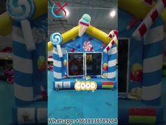 Commercial Grade Outdoor Indoor Inflatable Bounce House Blue Candy House Inflatable Jumping Castle