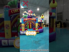 New design Inflatable Castle Inflatable Bounce House With Slides Clown Circus Inflatable Combo