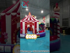 New design Inflatable Castle Inflatable Bounce House With Slides Clown Circus Inflatable Combo