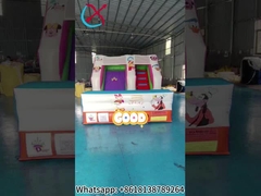 Commercial 0.55 Pvc Digital Printing Inflatable Dry Slide Mickey Mouse Cartoon Inflatable Castle