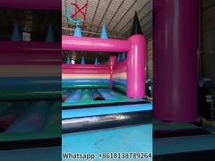 Commercial Outdoor Giant Inflatable Bounce House Colorful Wedding Inflatable Big Jumping Castle