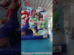 Commercial Fireproof Inflatable Combo SpongeBob SquarePants Bounce House With Slides Inflatable