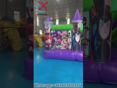 Outdoor Inflatable Jumping House With Slide Hotel Transylvania Vampire Theme Inflatable Bounce House