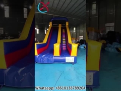 Commercial 0.55mm pvc Tarpaulin Giant Inflatable Slides Outdoor Inflatable Water Slides Castle
