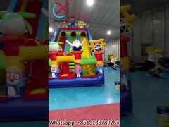 Commercial pvc Tarpaulin Inflatable Slides Cartoon Characters Inflatable Water Slides Castle