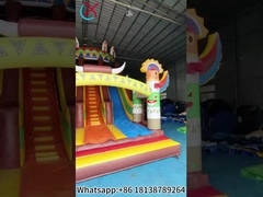 Commericial Inflatable Slide Exotic Inflatable Double Dry Slides