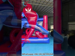 Spiderman Theme Inflatable Bouncy House Castle Jumping House
