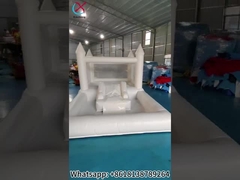 Inflatable White Wedding Bouncy Castle Jumping House