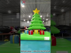Inflatable Christmas Tree Jumping Area Inflatable Bouncy Castle