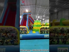 Inflatable LEGO Bouncy House With Slide Combo Inflatable Caslte