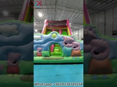 Inflatable Slides Peppa Pig Inflatable Double Slides Castle