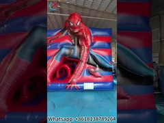 Inflatable Combo Castle Spiderman Bouncy House With Slide