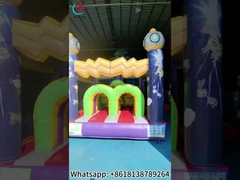 Inflatable Alien Obstacle Course Bouncy Castle Slides