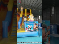 Inflatable Slide Yellow Minions Inflatable Double Dry Slides