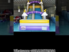Commercial Cloud Lightning Inflatable Slide Inflatable Dry Slides Castle