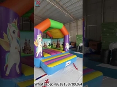 Inflatable Colorful Bounce House Unicorn Inflatable Jumping Castle
