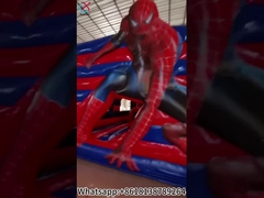 Inflatable Spiderman Bounce House With Slide Combo Inflatable Castle