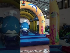 Inflatable OceanThemed Bouncy Castle Jumping Bounce House For Sale