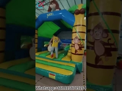 Jungle Monkey Inflatable Bounce House Combo Jumping Castle