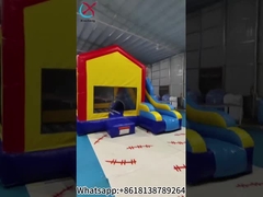Moonwalk Inflatable Bouncer Jumping Castle Bounce House Combo With Slide
