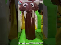 Inflatable Fun City Inflatable Bouncer Jumping Castle With Slide