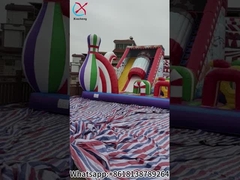 Huge Circus Inflatable Fun City Inflatable Bouncy House Slide Castle