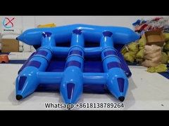 Supplier Inflatable Banana Boat Towables Blue Flying Float Banana Water Games