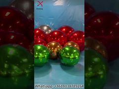 Golden Mirror Ball Inflatable Big Shiny Balls Giant Disco Party Balloon Christmas Event Decor