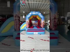 View Inflatable Castle Fire Brigade Bouncy Castle With Slide Bouncy Castle For Sale Demo