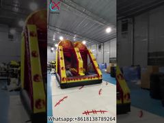 A Closer Look: Commercial Inflatable Games Basketball Criss Cross Toss Game Double Shots