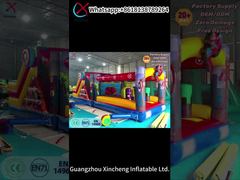 Commercial Superhero Inflatable Obstacle Course for Rental