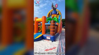 Elephant Bounce House Fun Slide Obstacle