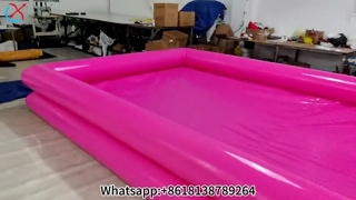 Custom Pink Inflatable Pool Party Fun!