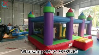 Rainbow Bounce House Obstacle Course Fun