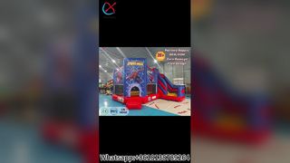 SpiderMan Bounce House Slide Fun Party!