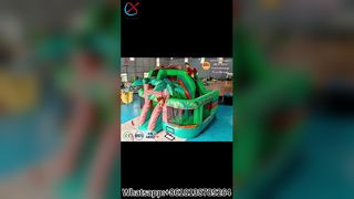Jungle Adventure Inflatable Bounce House with Slide