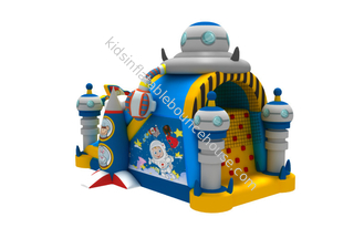 1000D Fireproof Inflatable Jump House Castle Space World  Blow Up Bounce House